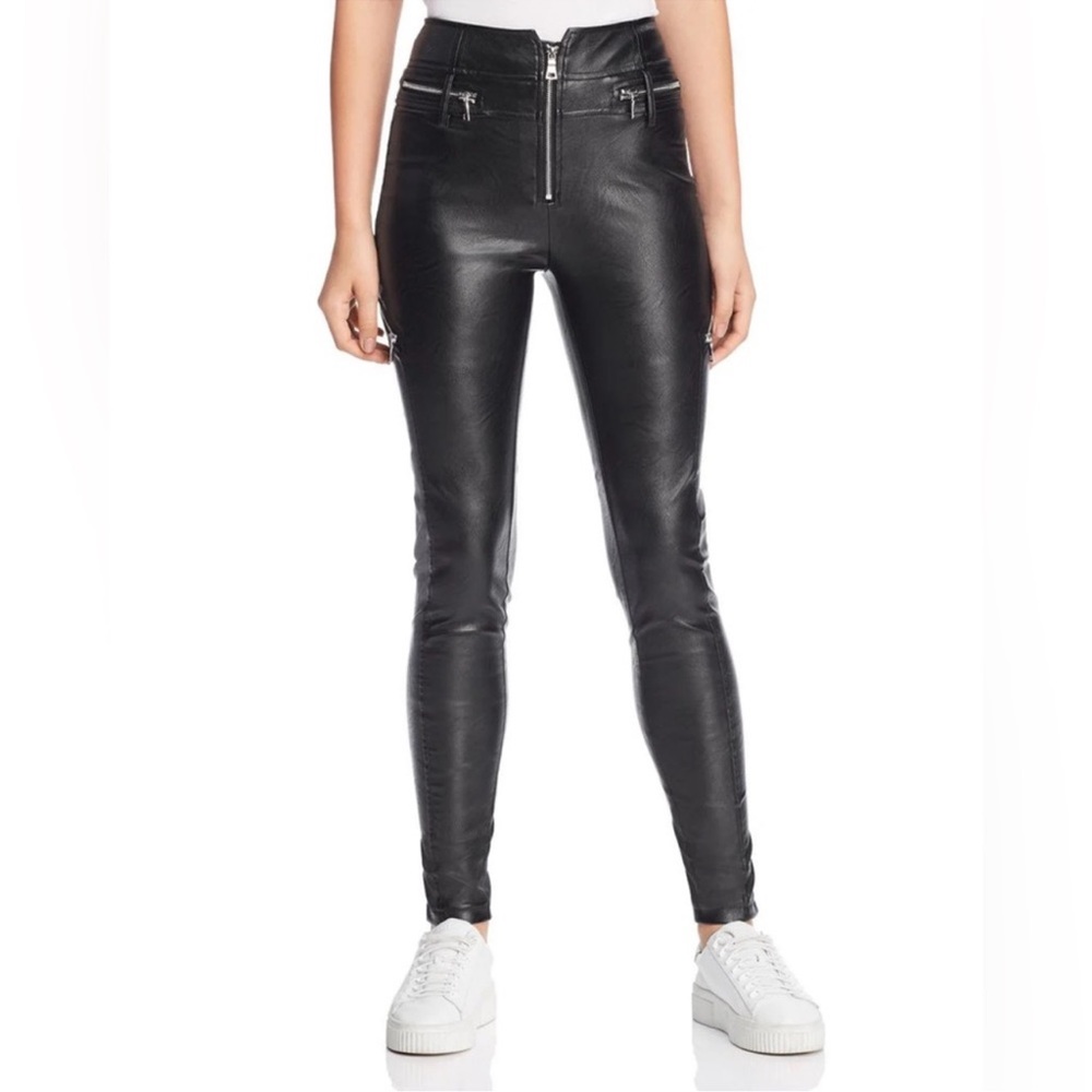 Tiger Mist Lennon Faux Leather Zipper Pant Size Small Bin 231